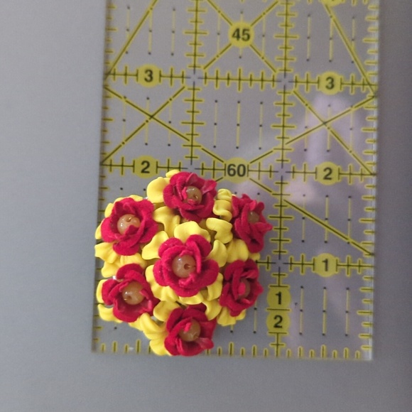 Luxulite Flower Brooch - Picture 3 of 4